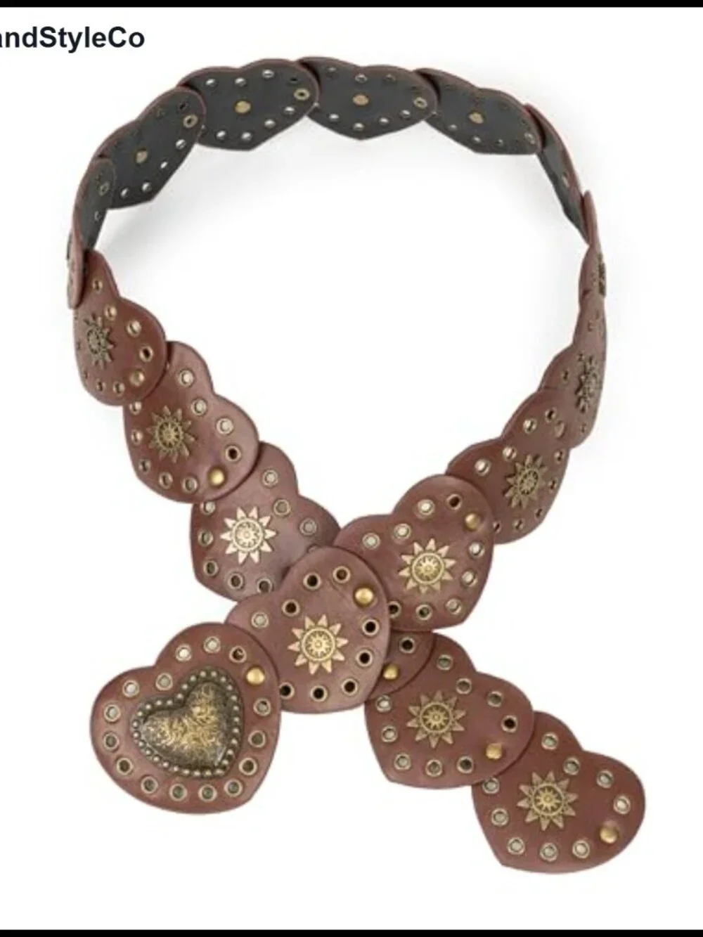 Wide PU Leather Western Concho Belt Women Vintage Cowgirl Waist